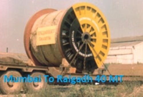 Industrial cable reel transported Mumbai to Raigadh, 40 MT